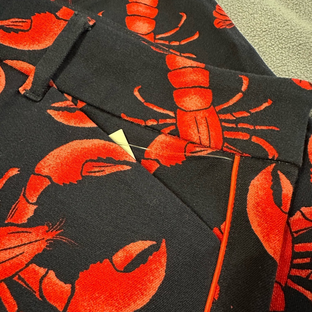 Old Navy Navy Pants with Red Lobster Motif - Picture 7 of 7